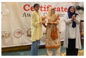 certificate ceremoney for young chef award at cabri